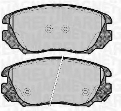 MAGNETI MARELLI 363916060723 -  Комплект тормозных колодок, дисковый тормоз